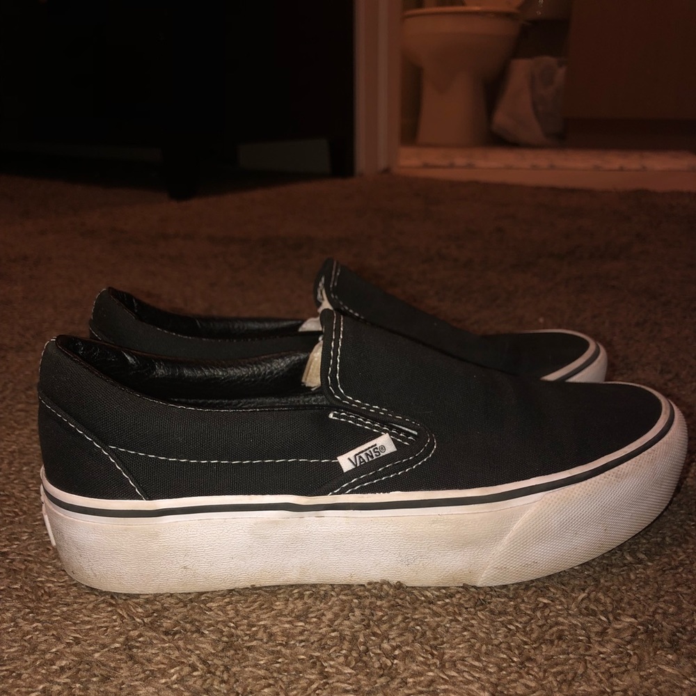 platform slip on vans